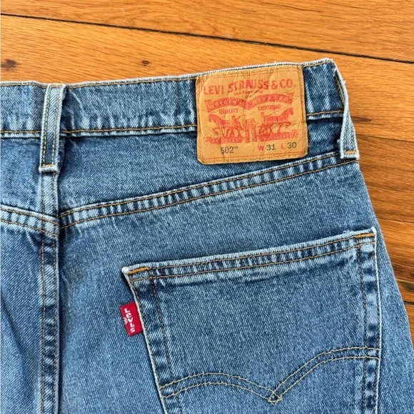 Levi's Men's Blue Straight-Leg Denim Jeans - Picture 2 of 2